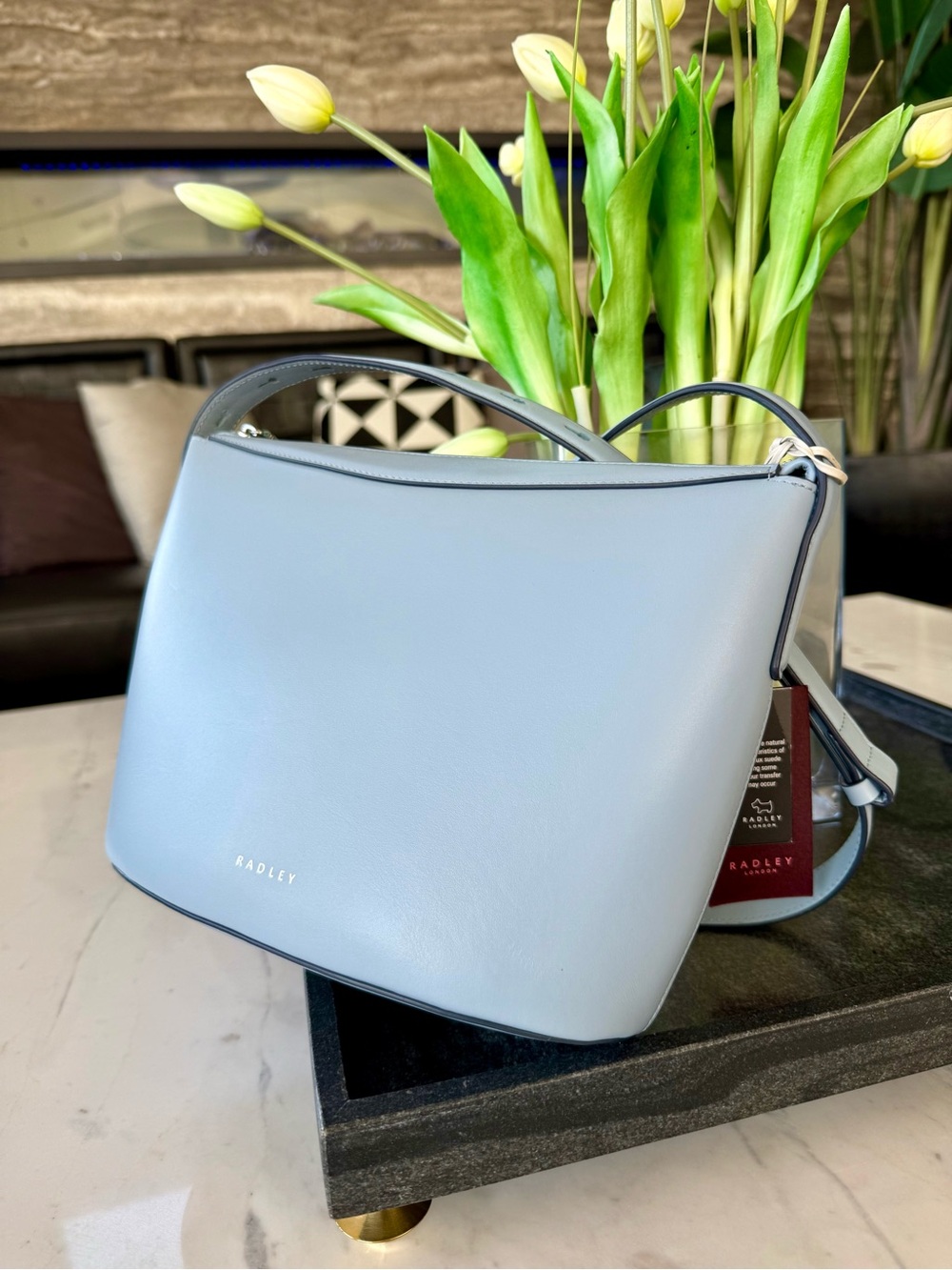 New Radley The Kensal Leather Small Ziptop Crossbody Bag - Picture 13 of 16